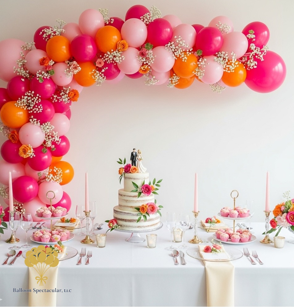 arch over cake table
