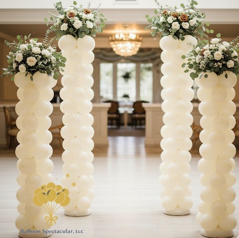 floral topper columns
